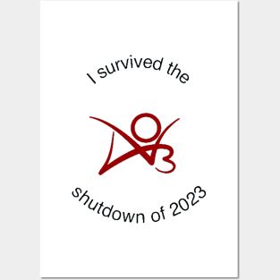 I survived the AO3 shutdown of 2023 Posters and Art